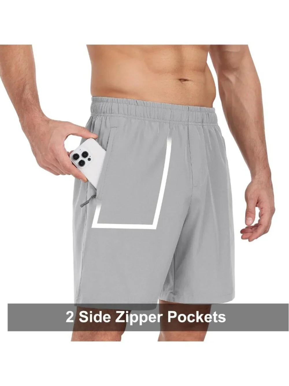 Men's Quick-Dry Athletic Gym Shorts 7